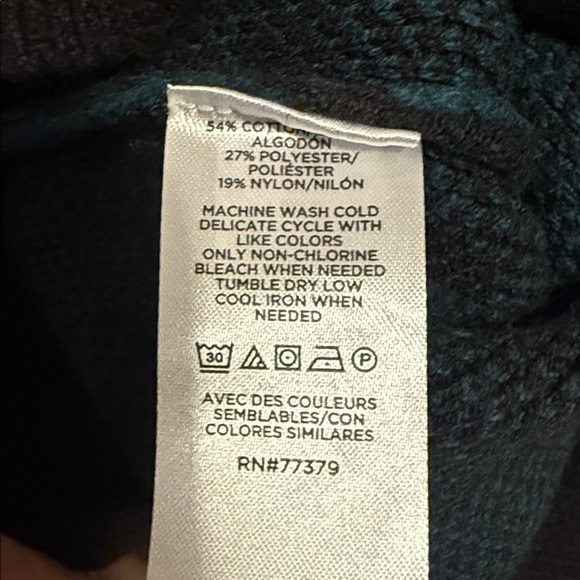 Ann Taylor Women’s Plaid Patterned Sweater - Greenand Black Size M - Picture 7 of 7